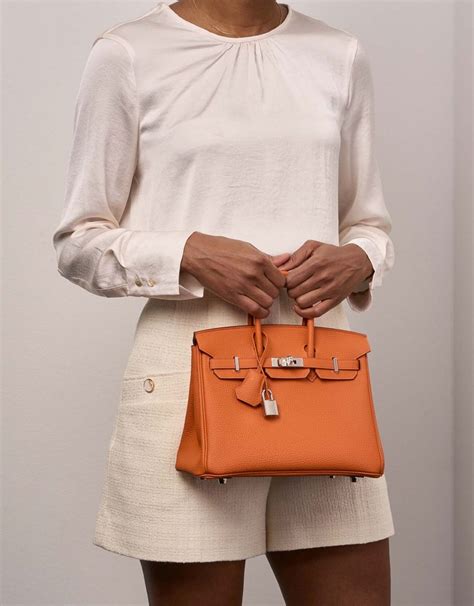 hermes birkin 25 orange|hermes birkin orange dust bag.